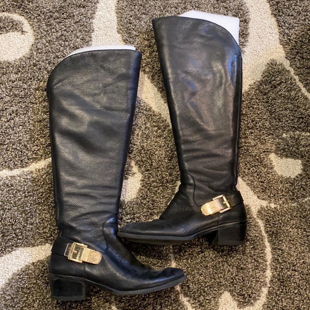 Vince Camuto Black Leather Boots 👢